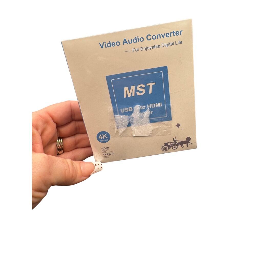 NWT MST Video Audio Converter 4K USB to HDMI Supports Type C